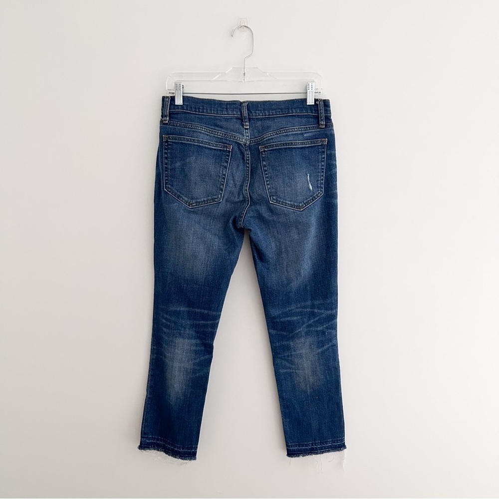 Gap 1969 Best Girlfriend Distressed Jeans With Released Hem Vintage Wash Size 27 - Picture 5 of 7